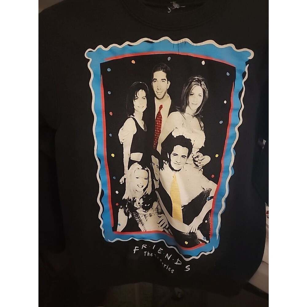 Friends Sweatshirt Size XS Women’s Black Crew Neck Cast A11